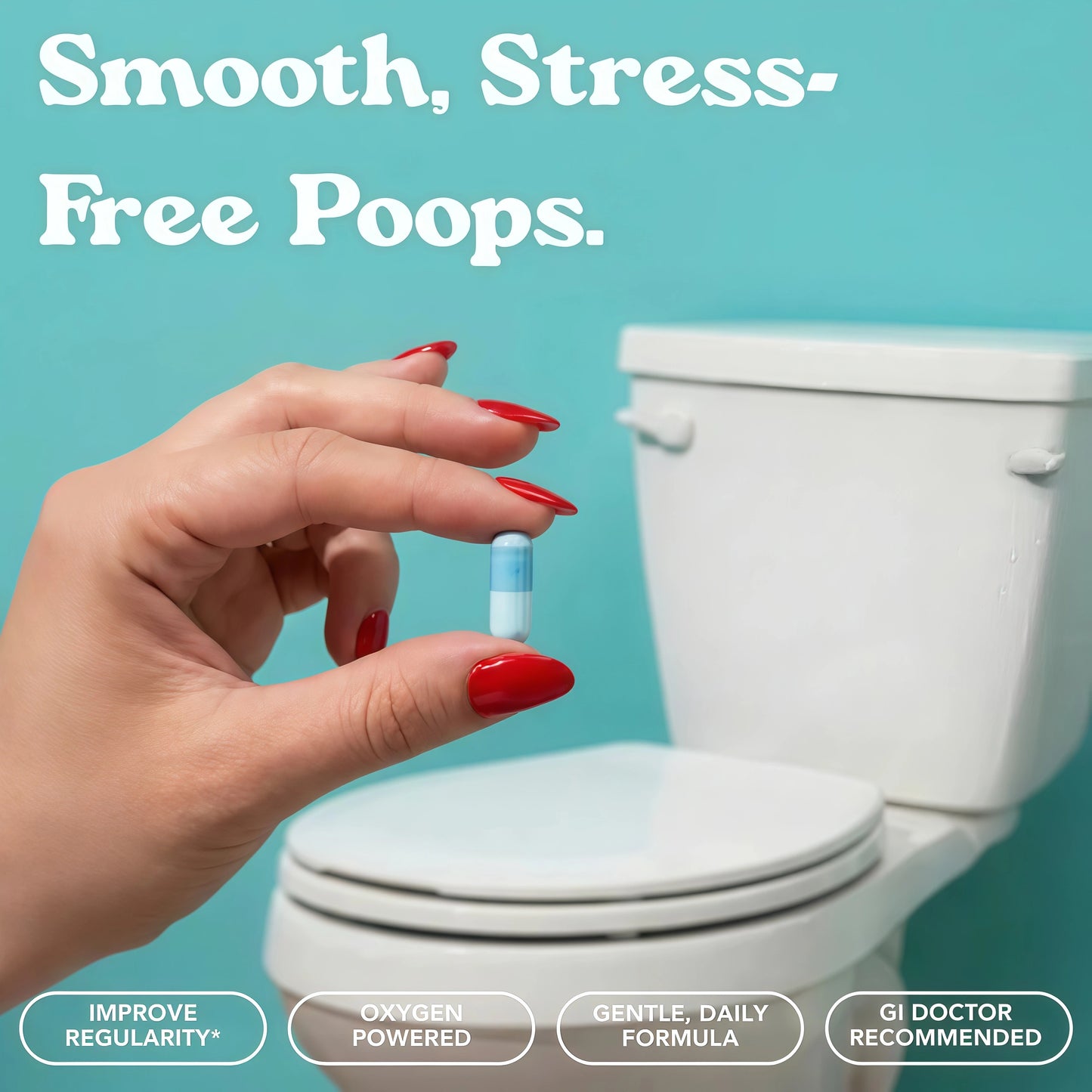 Daily Capsules for Smooth,Stress-Free Poops